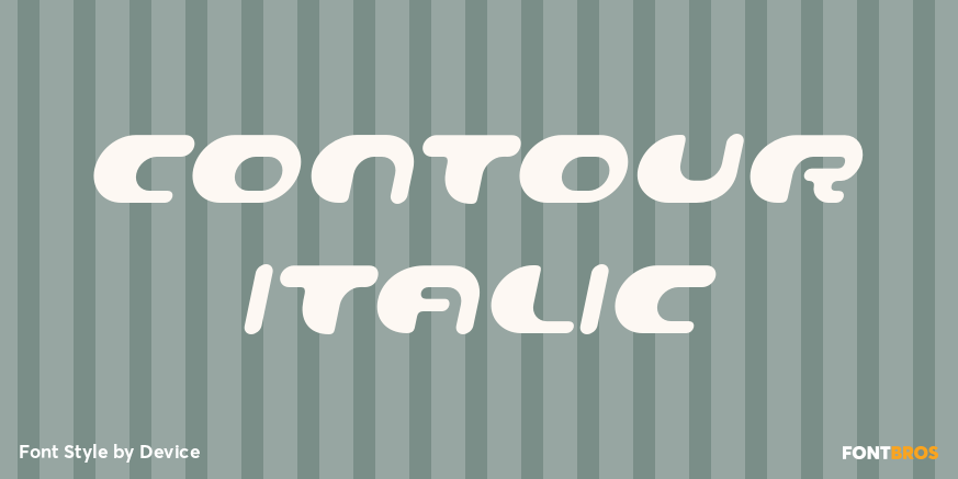 Contour Italic Poster