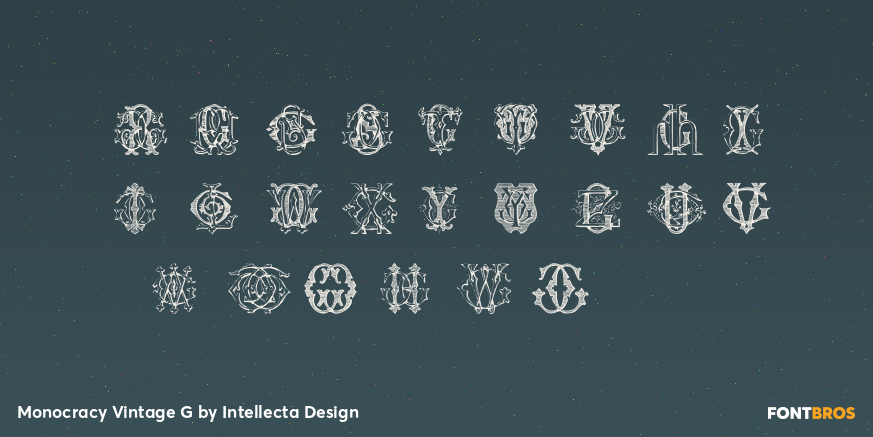 Monocracy Vintage G Font Poster #3