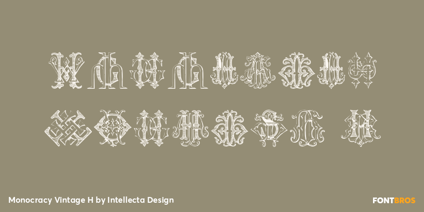 Monocracy Vintage H Poster