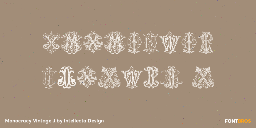 Monocracy Vintage J Poster