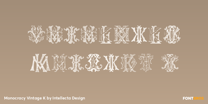Monocracy Vintage K Poster