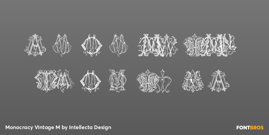 Monocracy Vintage M Poster