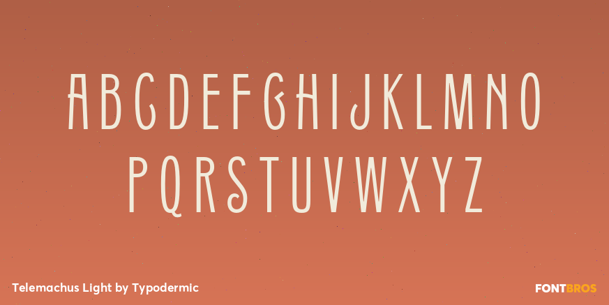 Telemachus Light Font Poster #1