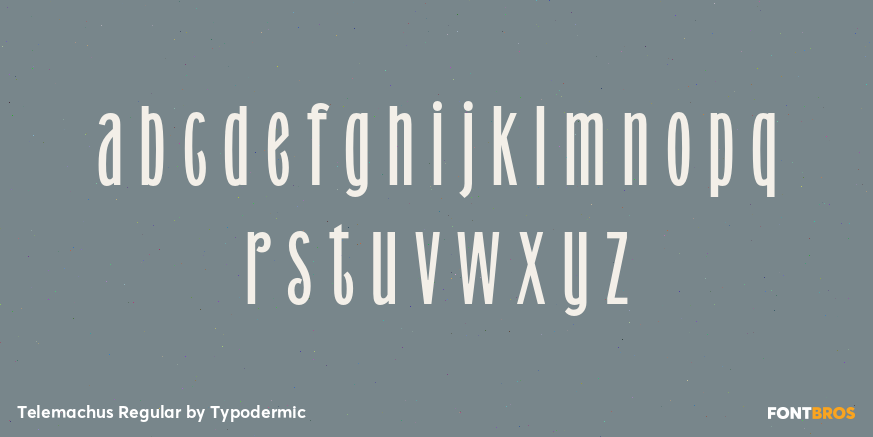 Telemachus Regular Font Poster #3