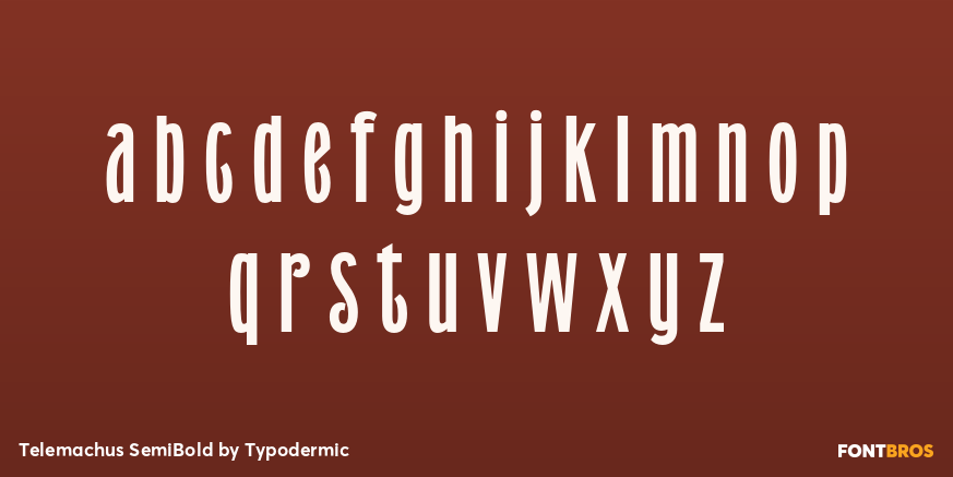 Telemachus SemiBold Font Poster #3