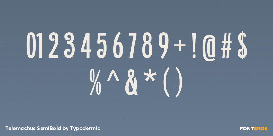 Telemachus SemiBold Font Poster #4