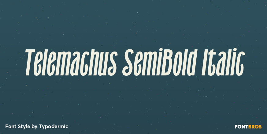 Telemachus SemiBold Italic Font Poster #1