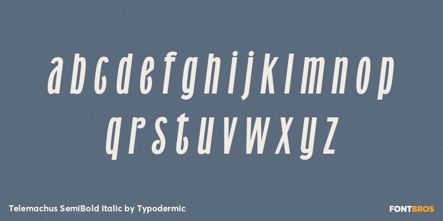 Telemachus SemiBold Italic Font Poster #3