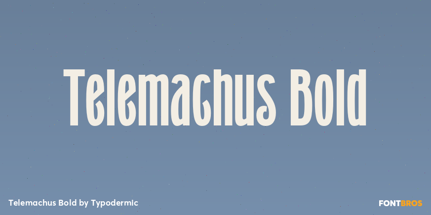Telemachus Bold Font Poster #1