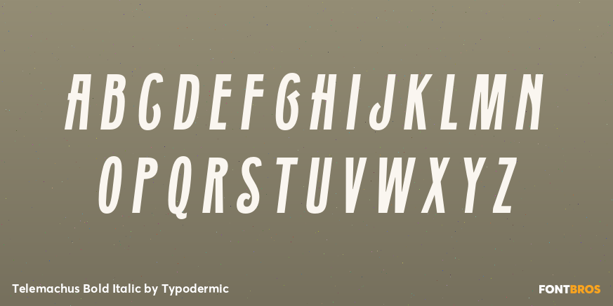 Telemachus Bold Italic Font Poster #1