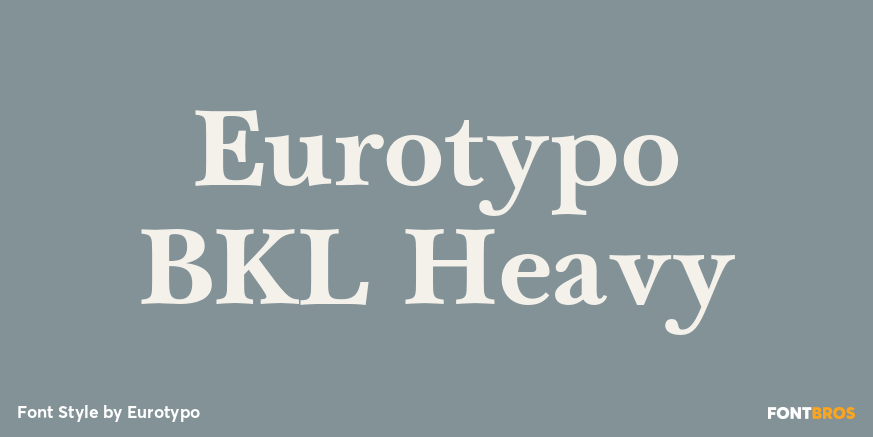 Eurotypo BKL Heavy Poster