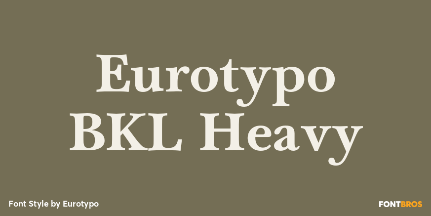 Eurotypo BKL Heavy Poster
