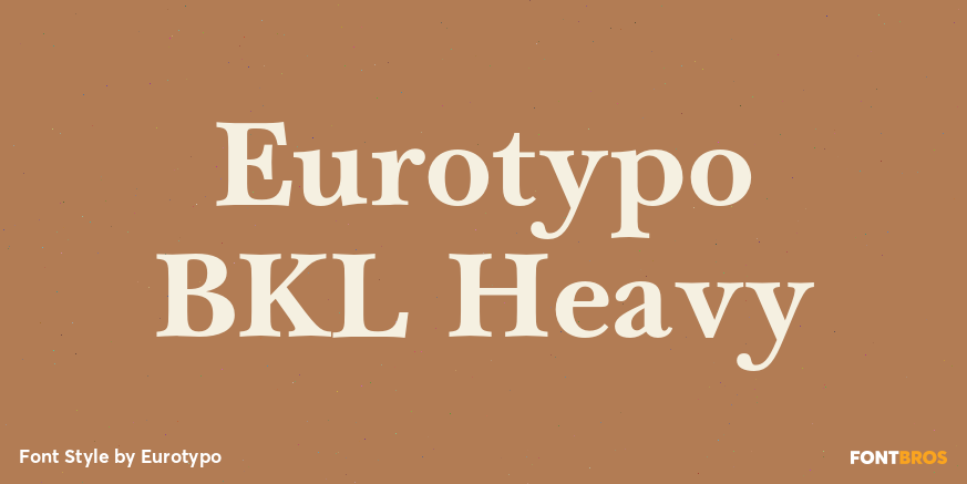 Eurotypo BKL Heavy Poster