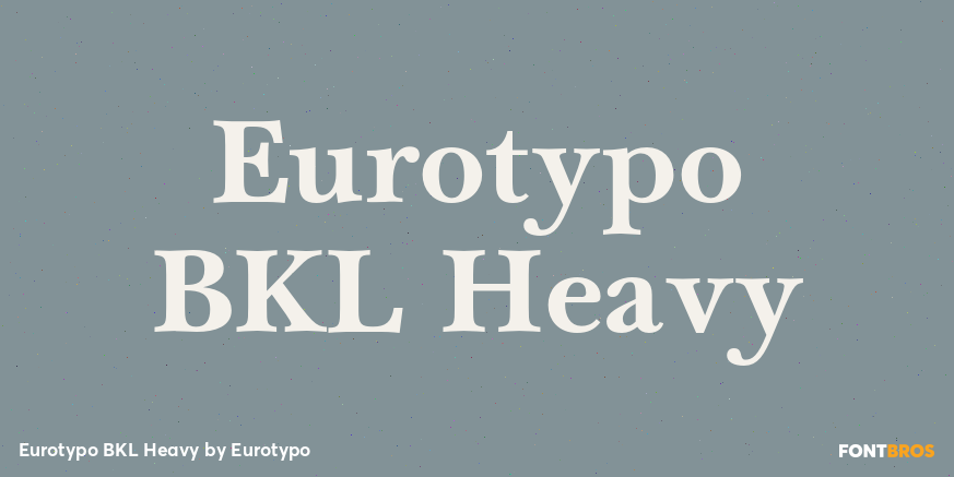 Eurotypo BKL Heavy Poster