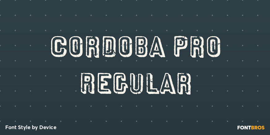 Cordoba Pro Regular Poster