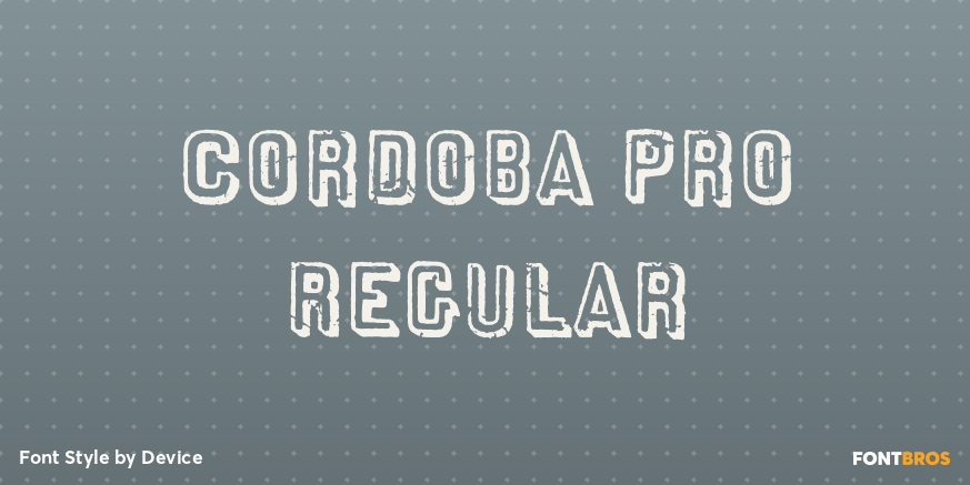 Cordoba Pro Regular Poster
