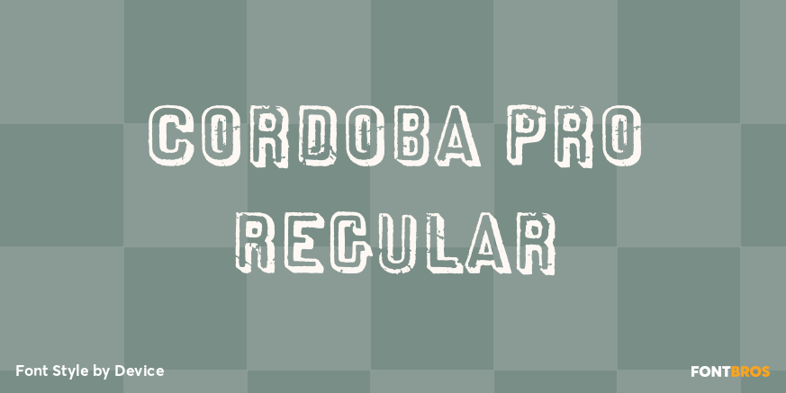 Cordoba Pro Regular Poster