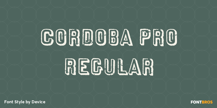 Cordoba Pro Regular Poster
