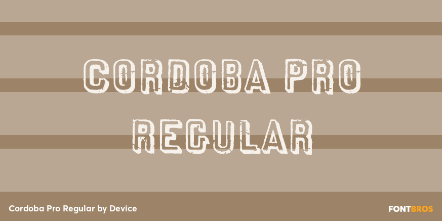Cordoba Pro Regular Poster