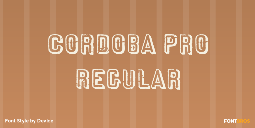 Cordoba Pro Regular Poster