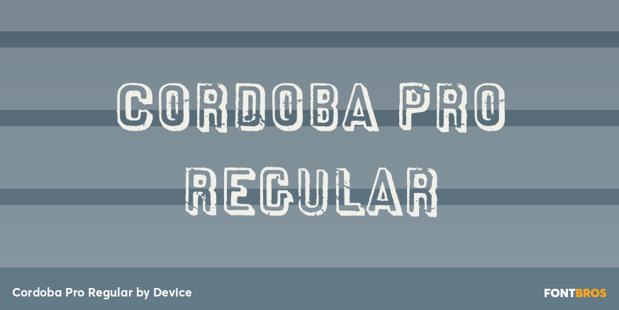 Cordoba Pro Regular Poster
