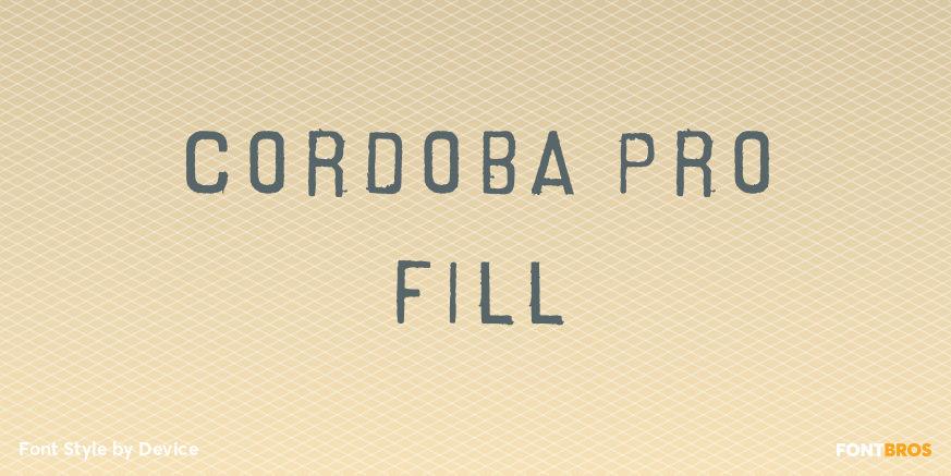 Cordoba Pro Fill Poster
