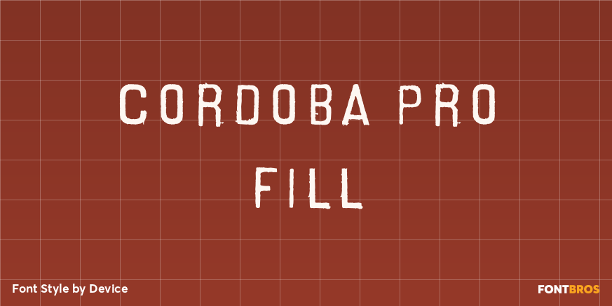Cordoba Pro Fill Poster