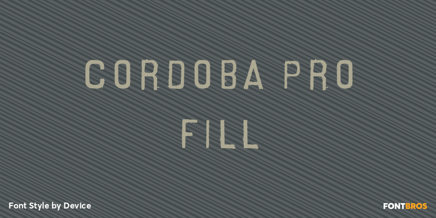 Cordoba Pro Fill Poster