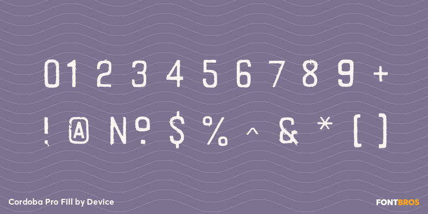 Cordoba Pro Fill Font Poster #1