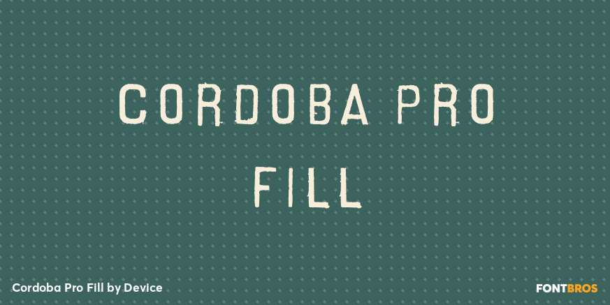Cordoba Pro Fill Poster