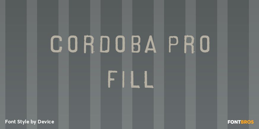 Cordoba Pro Fill Poster