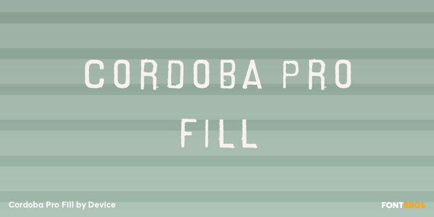 Cordoba Pro Fill Poster