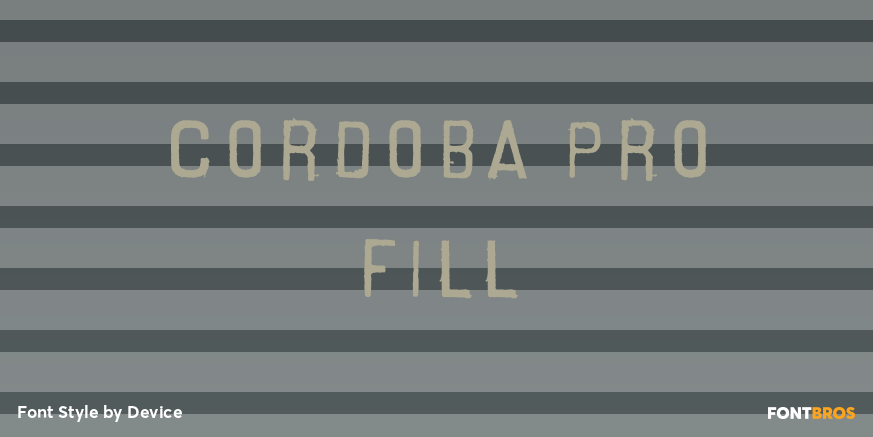 Cordoba Pro Fill Poster