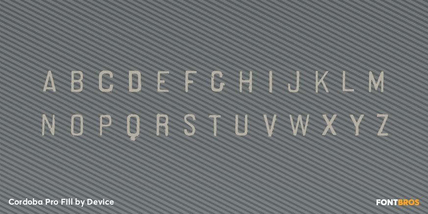 Cordoba Pro Fill Font Poster #1