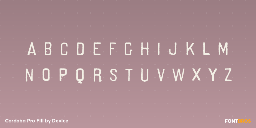 Cordoba Pro Fill Font Poster #1