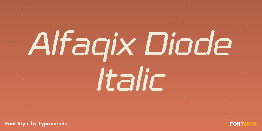 Alfaqix Diode Italic Font Poster #1