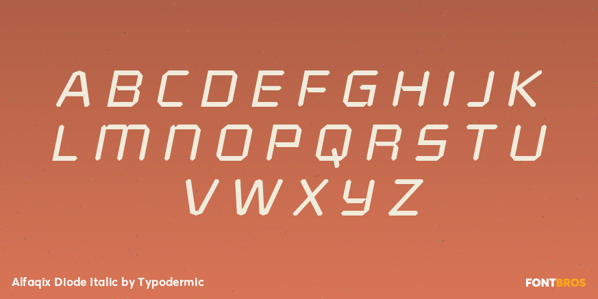Alfaqix Diode Italic Font Poster #2