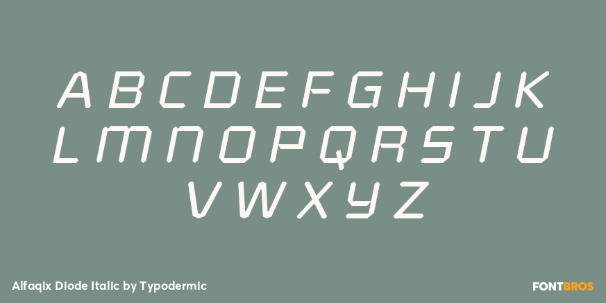 Alfaqix Diode Italic Font Poster #1