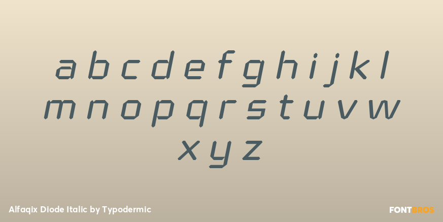 Alfaqix Diode Italic Font Poster #1