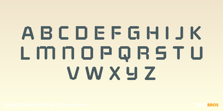 Alfaqix Diode Semi-Bold Font Poster #2