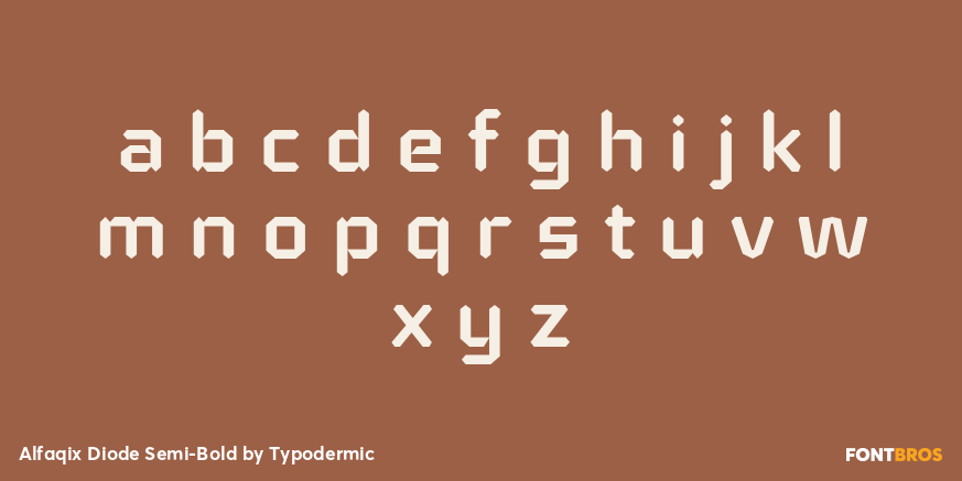Alfaqix Diode Semi-Bold Font Poster #3