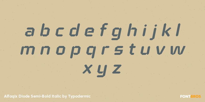 Alfaqix Diode Semi-Bold Italic Font Poster #3