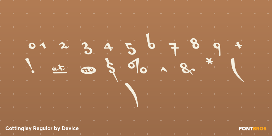 Cottingley Regular Font Poster #4