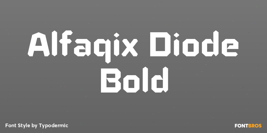 Alfaqix Diode Bold Font Poster #1
