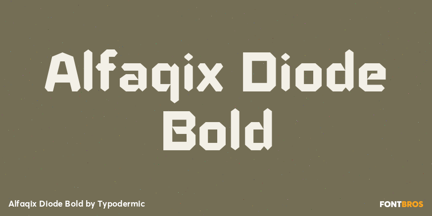 Alfaqix Diode Bold Font Poster #1