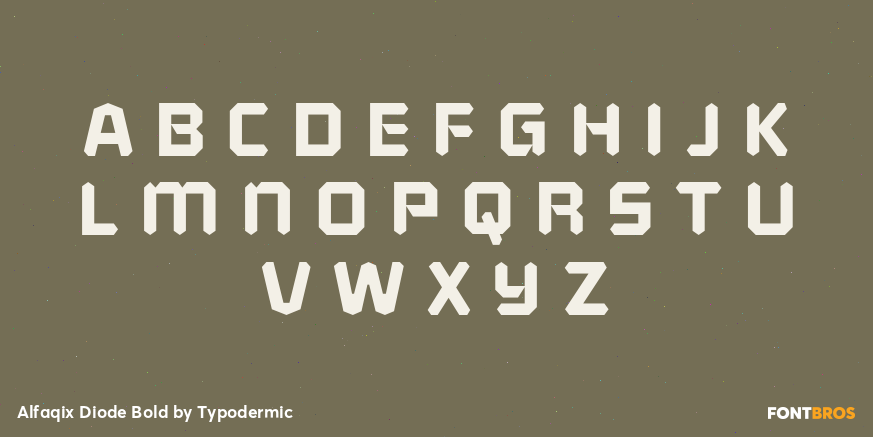 Alfaqix Diode Bold Font Poster #2