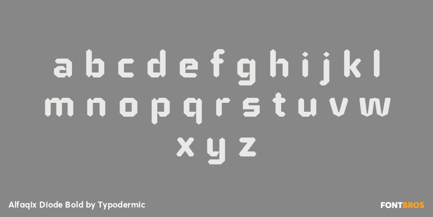Alfaqix Diode Bold Font Poster #3