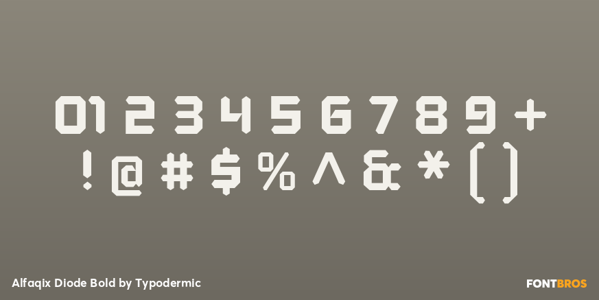 Alfaqix Diode Bold Font Poster #4