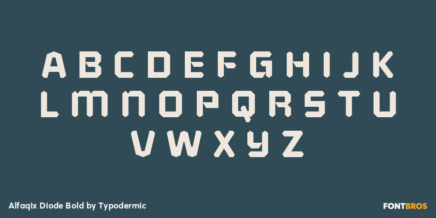 Alfaqix Diode Bold Font Poster #1
