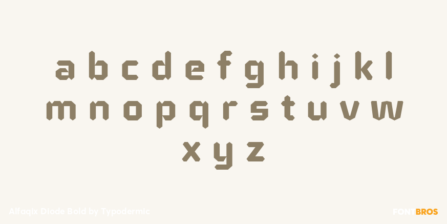 Alfaqix Diode Bold Font Poster #1